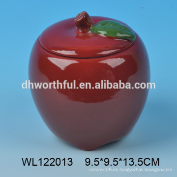 Envase de comida de cerámica en forma de manzana en alta calidad